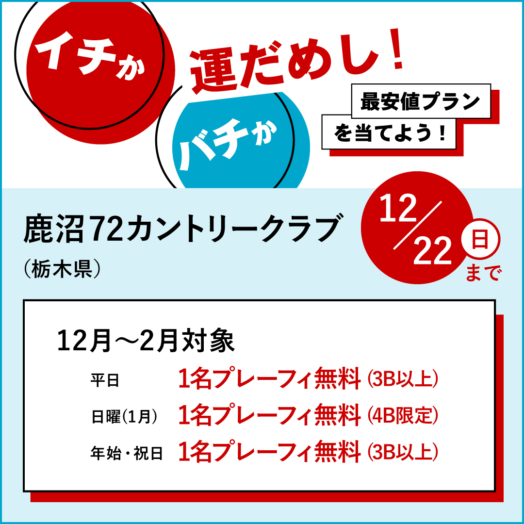 イチかバチか運試し「最安値プラン」を当てよう！